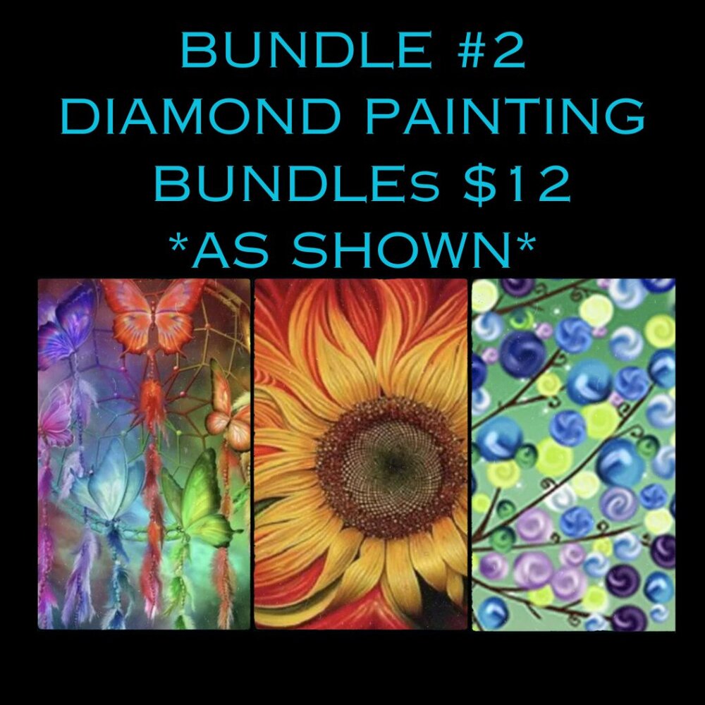 BUNDLE #2 of Diamond Painting - 3 in Bundle